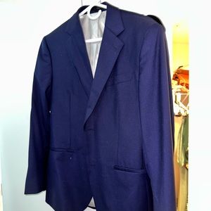 Blue 2 piece suit tailored